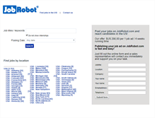 Tablet Screenshot of jobrobot.com